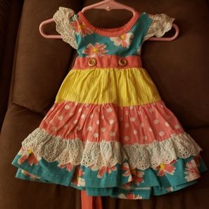 3m Cute summer multi colored Dress